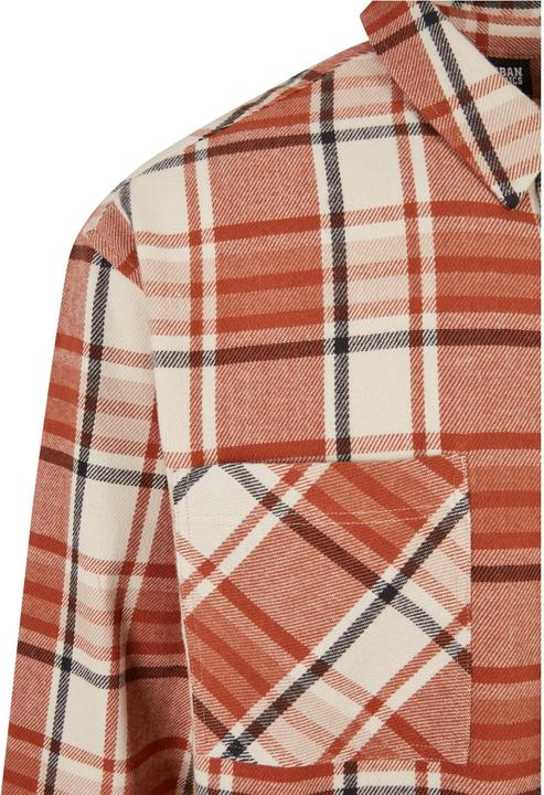 Actual product image Urban Classics Long Oversized Checked Leaves Shirt - 19487 (M)
