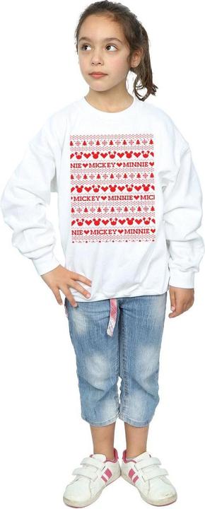 Immagine prodotto Disney Mickey And Minnie Christmas Fair Isle Felpa Ragazze (140, 146)