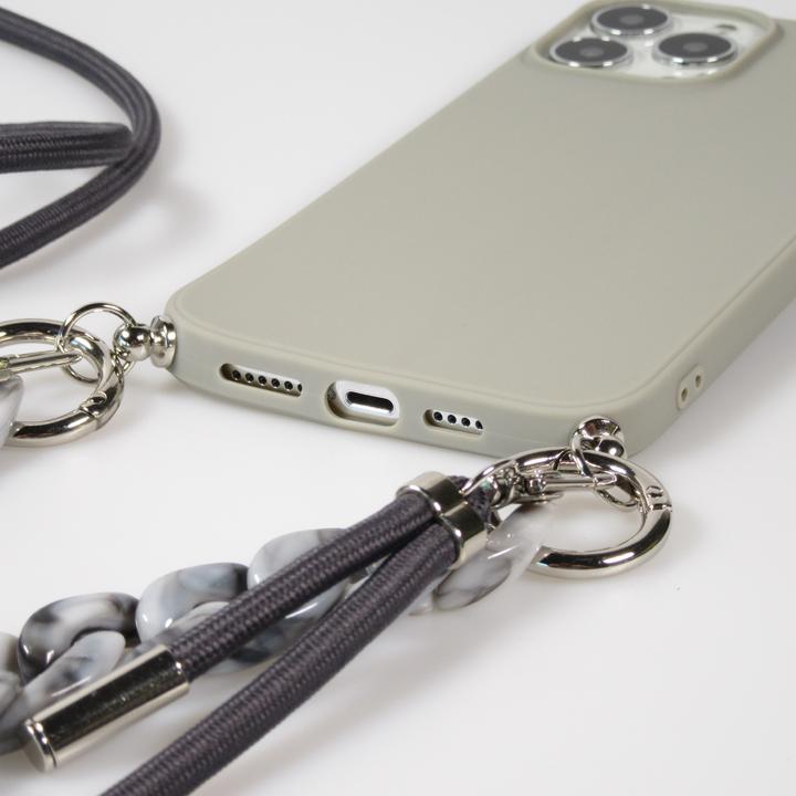 Image du produit PhoneLook Coque Gel silicone avec corde collier & chaîne de pierre décorative clair (Apple iPhone 13 Pro Max)