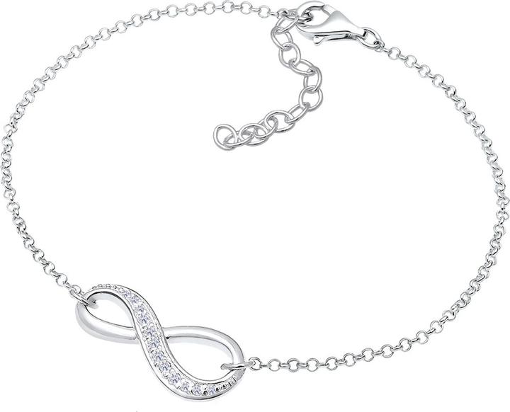 Image du produit Elli mit Infinity Symbol und Zirkonia Kristallen (18 cm, Argent Sterling)