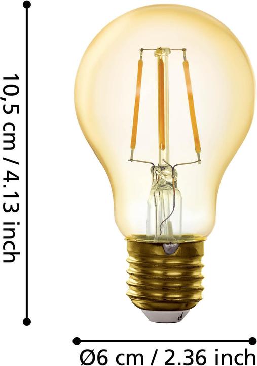 Energy Label EGLO Illuminant (E27, 4.90 W, 500 lm, 1 x, F)