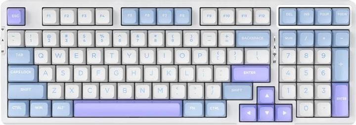 Actual product image VGN V98Pro V2 Gaming Keyboard, Steam Wave Pro - Sea Salt (US) (US, Wireless, Cable)