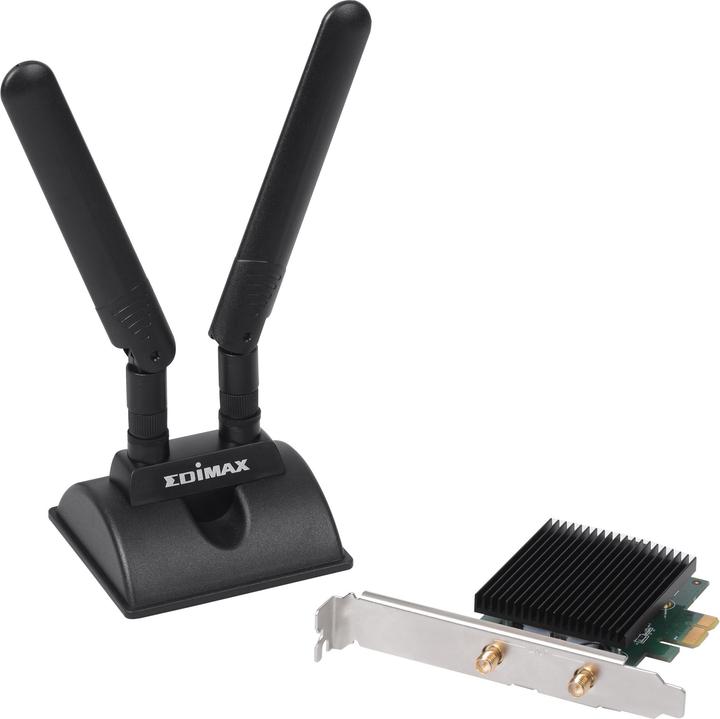 Actual product image edimax WLAN-AX PCIe Adapter EW-7833AXP, WiFi-6 & BT5 (Mini PCI Express)