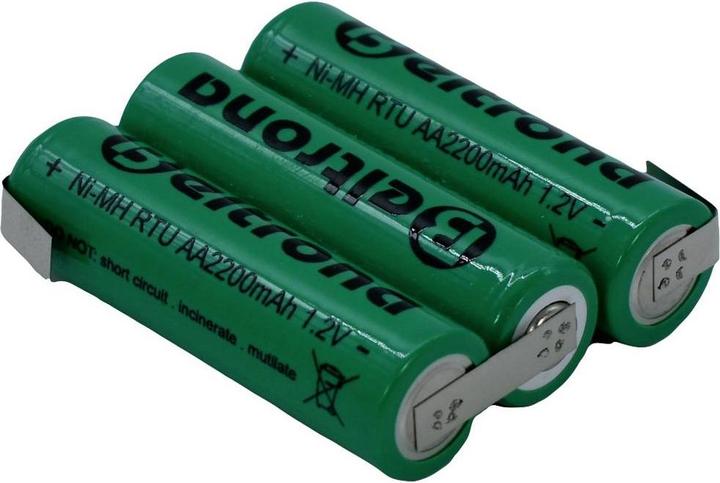 Immagine prodotto Beltrona RTU3AAZ Pacco batteria 3x Mignon (AA) Z-solder tag NiMH 3,6 V 2200 mAh (3.60 V, 2200 mAh)