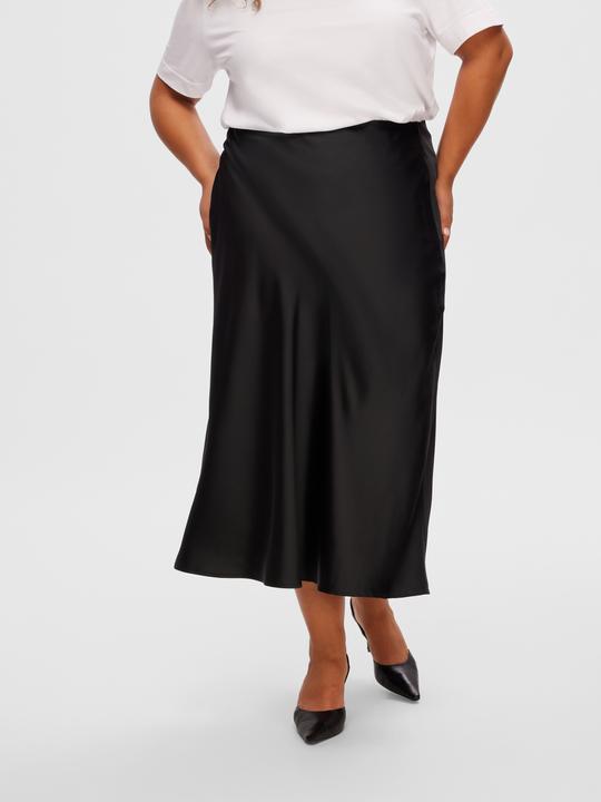 Actual product image Selected Femme Satin Midi Skirt (40)
