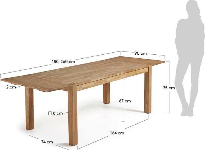 Actual product image Kave Home Isbel (90 x 180 x 75 cm)