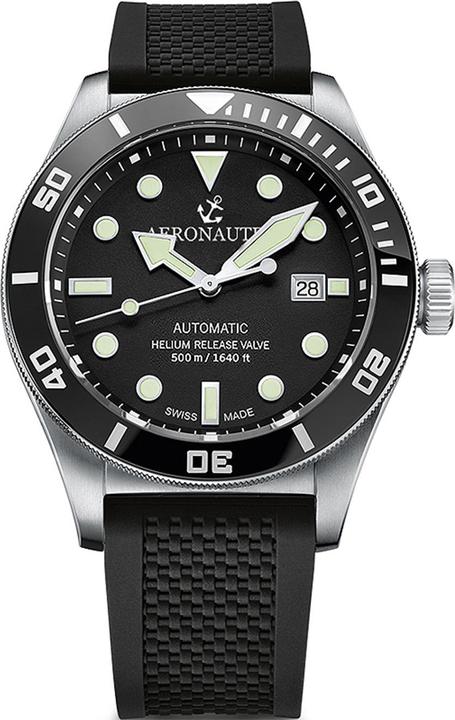 Actual product image Aeronautec ANT-44075-06 Helium Diver Automatic 44mm 500M (Analogue wristwatch, 44 mm)