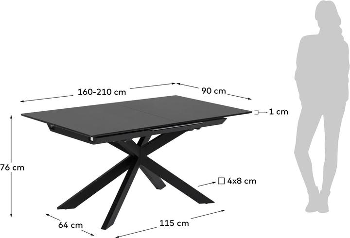 Produktbild Kave Home Atminda (90 x 160 x 76 cm)