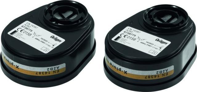 Actual product image Dräger Safety spin-on filter set, filter: A2B2P3RD (B2P3, 6 x)