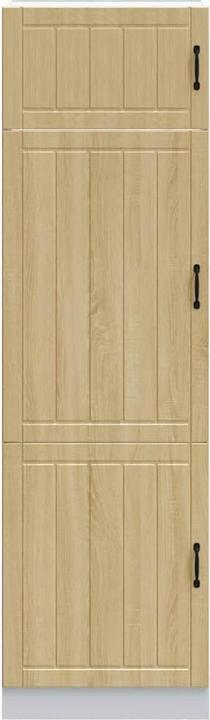 Image du produit VidaXL Armoire de cuisine Lucca Chêne Sonoma Matériau dérivé du bois armoire de cuisine haute (60 x 57 x 207 cm)