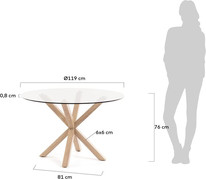 Immagine prodotto Kave Home Argo (119 x 119 x 76 cm)