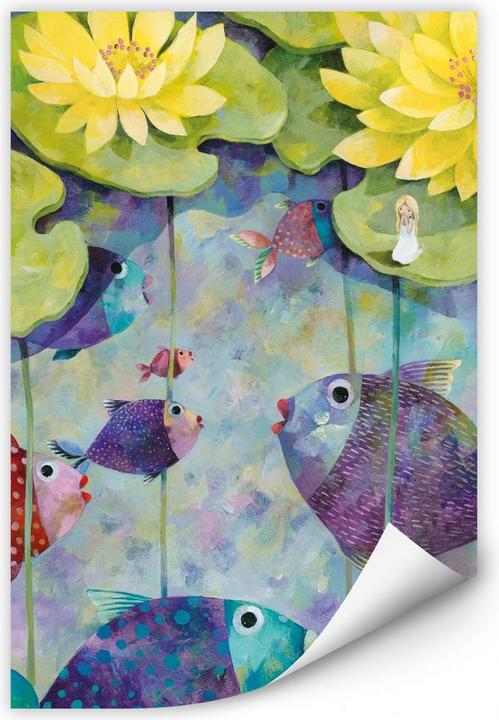 Produktbild Trenddeko Blanz - Gelbe Seerosen (20 x 30 cm)