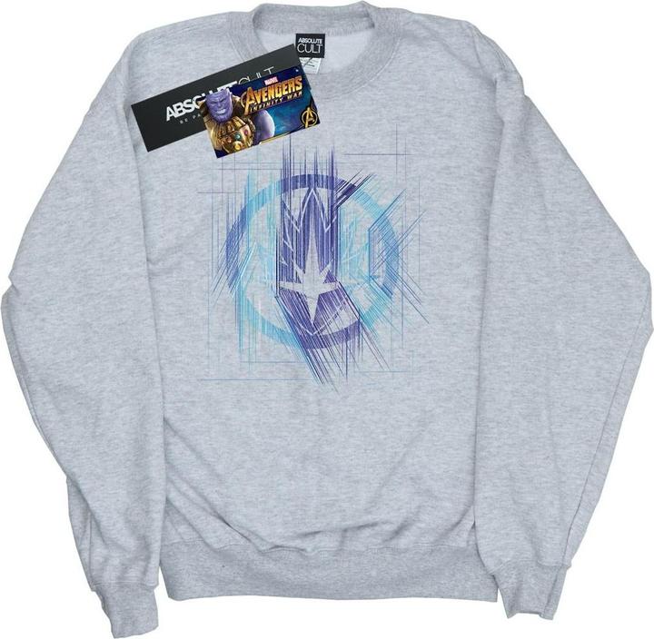 Actual product image Womens/Ladies Avengers Infinity War Guardian Lines Sweatshirt (XXL)