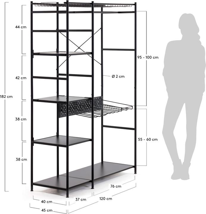 Immagine prodotto Kave Home Storn (45 x 120 x 182 cm)