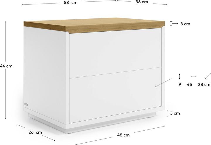 Produktbild Kave Home Abilen (36 x 53 x 44 cm)