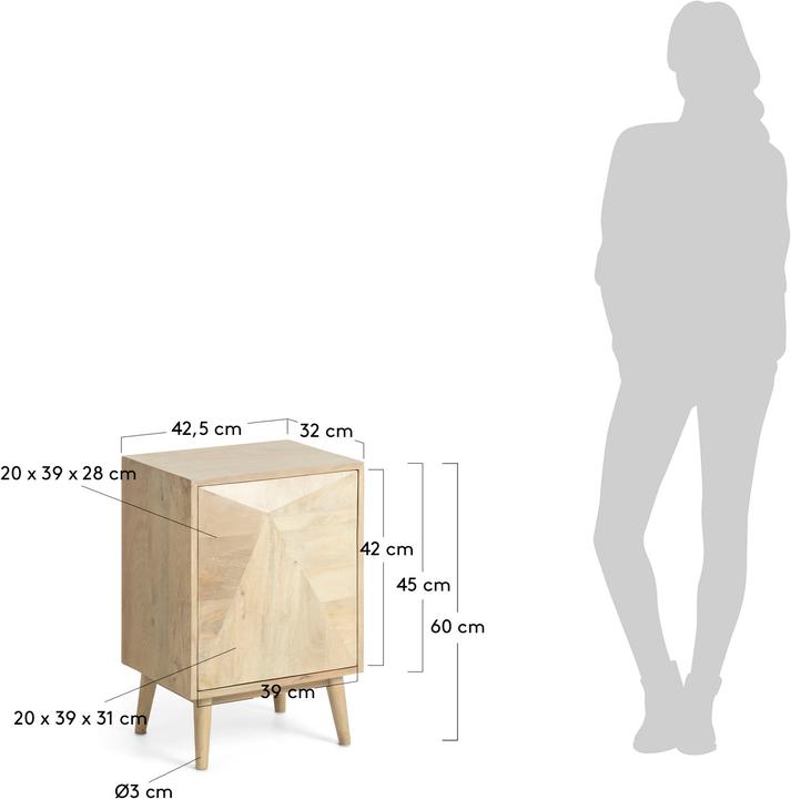 Actual product image Kave Home Sarah (34 x 42 x 60 cm)