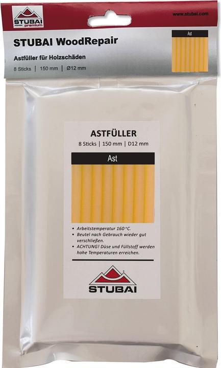 Actual product image Stubai WoodRepair wood repair knot filler Filling compound 8 sticks x 150mm knot