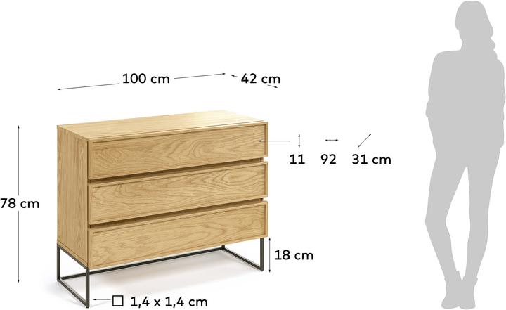 Actual product image Kave Home Taiana (42 x 100 x 78 cm)