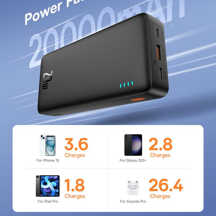 Immagine prodotto Baseus Airpow (20000 mAh, 20 W, 74 Wh)