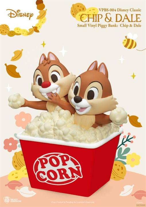 Actual product image Beast Kingdom Disney Piggy Vinyl Bank Chip & Dale 24 cm