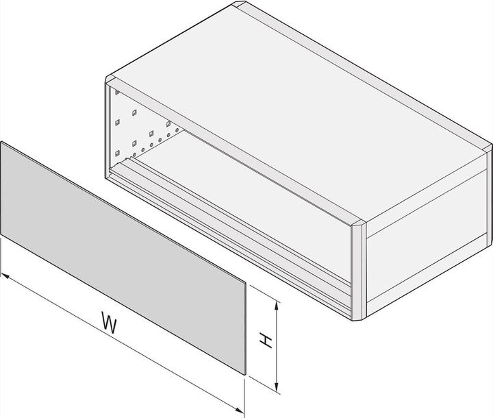 Produktbild Schroff u-frontpl.emc 3he 42te