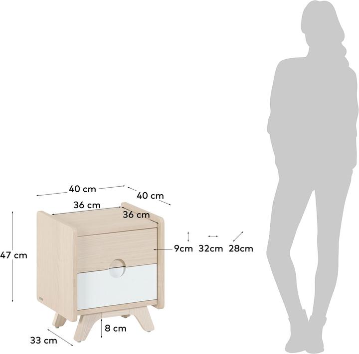 Actual product image Kave Home Nunila (40 x 40 x 47 cm)