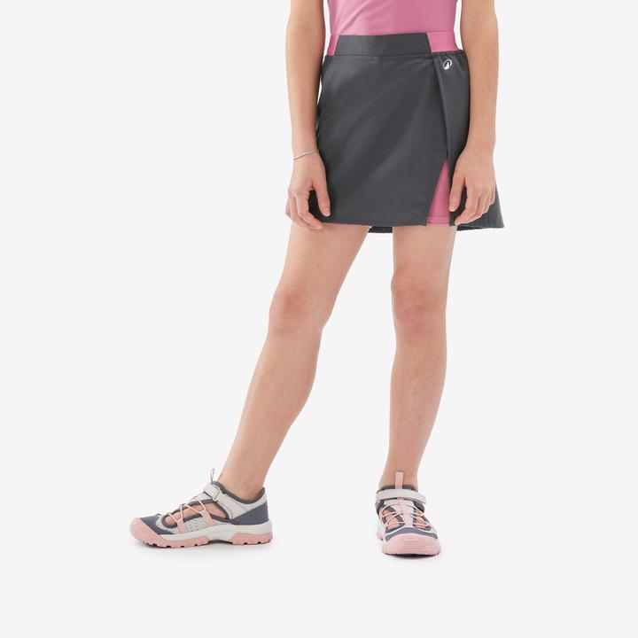 Quechua Hosenrock Kinder Gr. 122–170 Wandern - MH100 grau
