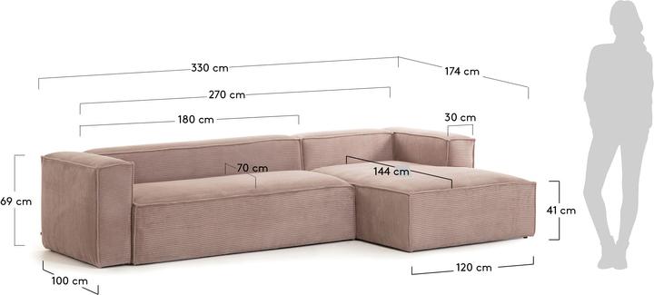 Actual product image Kave Home Blok (5-seater, Corner sofa, Big sofa)