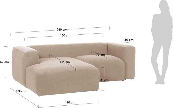 Actual product image Kave Home Blok (3-seater, Corner sofa)