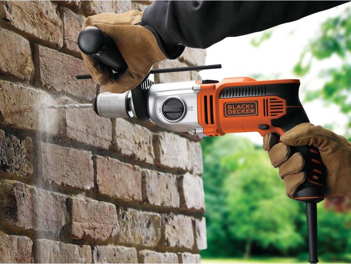 Image du produit Black & Decker Perceuse à percussion KR911K, 910 watts (Fonctionnement sur secteur)