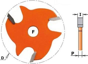 Produktbild Ake CMT 822.340.11 4 mm Scheibenfräser ohne Spindel