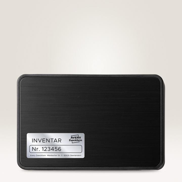 Actual product image Avery Type plate labels
