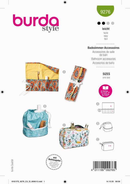 Schnittmuster Badezimmeraccessoires