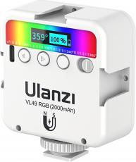 Actual product image Ulanzi VL49 LED-Lampe – RGB, WB (2500 K – 9000 K), weiss (Further permanent lights)