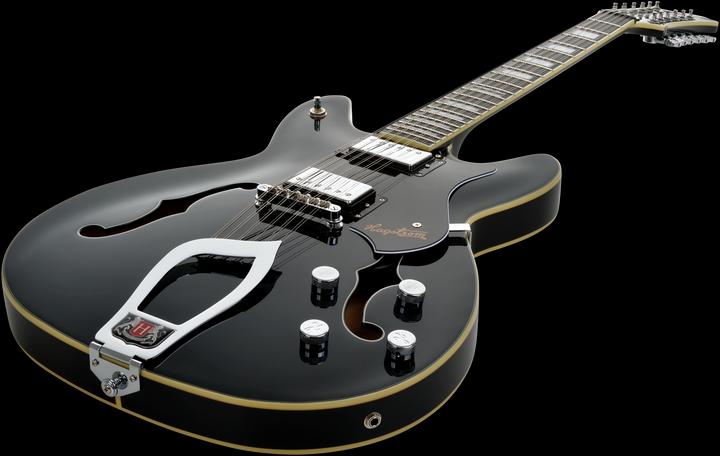 Produktbild Hagstrom E-Gitarre, Viking DLX, Black Gloss, 12-Saiter (E-Gitarre)