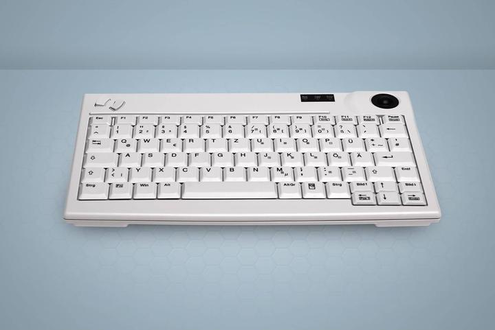 Active Key Industria 4.0 Mini tastiera Trackball USB Grigio chiaro (DE, Cablato)