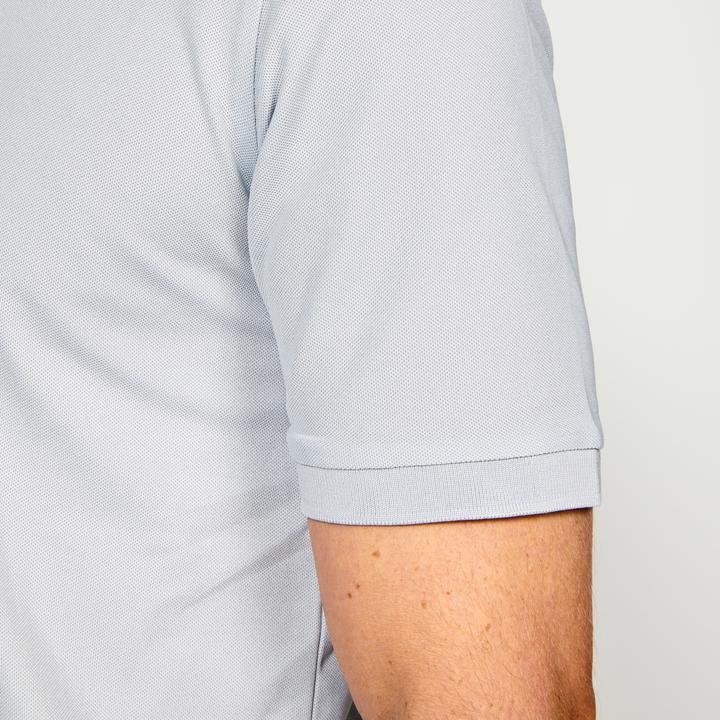Actual product image Inesis Men's golf short-sleeved polo shirt - WW500 pearl grey (S)