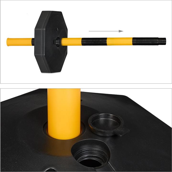 Image du produit Relaxdays 4x poteaux de barrage