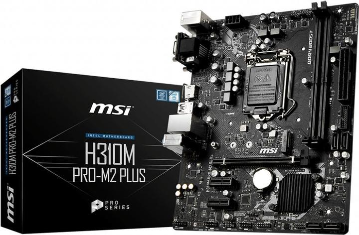 Produktbild MSI H310M Pro-M2 Plus (LGA 1151, Intel H310, uATX)