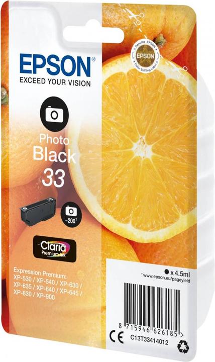 Actual product image Epson 33 Claria Premium (PBK)