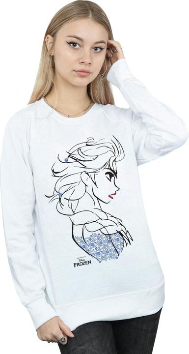 Actual product image Disney Womens/Ladies Frozen Elsa Sketch Sweatshirt (XS)