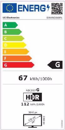 Energie-Label LG 50NANO869PA (50", LCD, 4K, 2021)