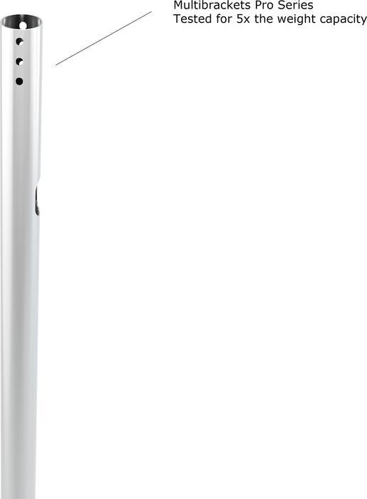 Actual product image Multibrackets HAGOR - Mounting Kit (Floor to Ceiling Mount) for LCD Display - Chrome - B (65", 30 kg)