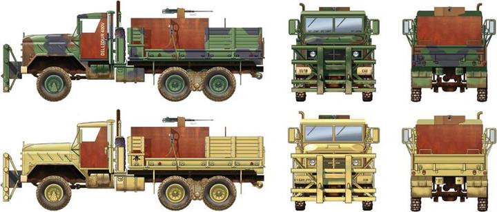 Actual product image Italeri M923 Hillbilly Gun Truck