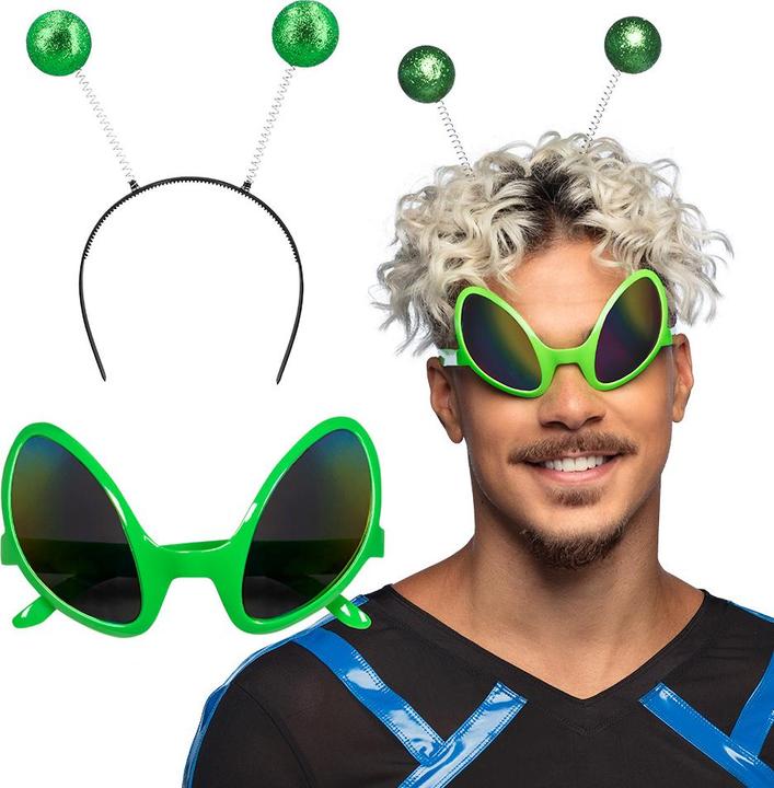 Produktbild Boland Alien Set: Partybrille und Tiara