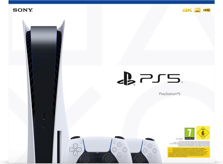 Produktbild Sony Playstation 5 825gb Standard Disc Edition Dualsense White