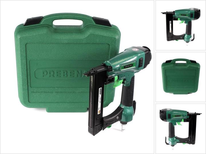 Produktbild Prebena 3GP-E40 Druckluft Nagler Klammergerät 40mm + Heftklammer Typ E ( 25mm / 32mm ) im