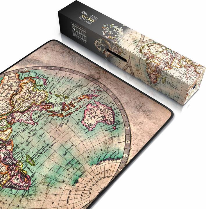 Produktbild CSL Gaming Mauspad, XXL Mausmatte 900 x 400mm, Präzision & Geschwindigkeit, Old Map (XXL)