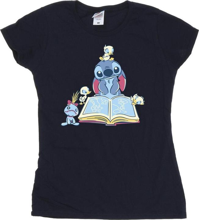 Produktbild Disney Lilo & Stitch Reading A Book TShirt (M)