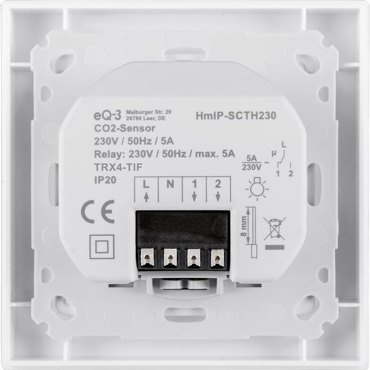 Immagine prodotto Homematic IP Sensore di CO2, 230 V